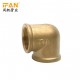 IFAN Brass Fitting brass pipe fittings codo de bronce 1inch 90 degree elbow 1/2inch 3/4inch Brass Elbow