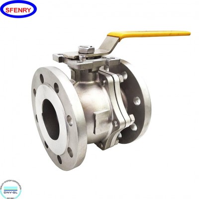 Sfenry 150 Lb 300 Lb A216 Wcb Cf8 / Cf8m Ss Floating Type 2pc 3pc Stainless Steel Flange Ball Valve